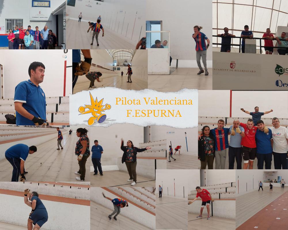 La Fundación Espurna junto con la empresa El Zurdo empezaron hace 10 años a promover la inclusión en el deporte de pilota valenciana, concretamente en el raspall que tiene mucha acogida en la comarca.